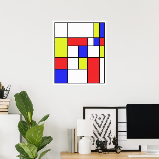 Mondrian #23 ポスター (ホームオフィス)
