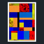 Mondrian #3-1 ポスター<br><div class="desc">Original geometric abstract design,  inspired by the works of Piet Mondrian,  by Rockett Graphics.</div>