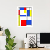 Mondrian #47 ポスター (ホームオフィス)