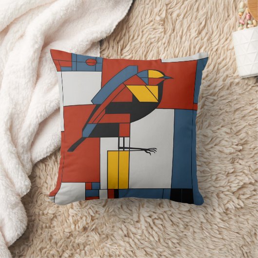mondrian birds クッション (ブランケット)