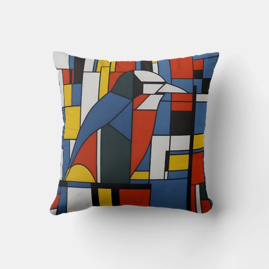 mondrian birds クッション (裏面)
