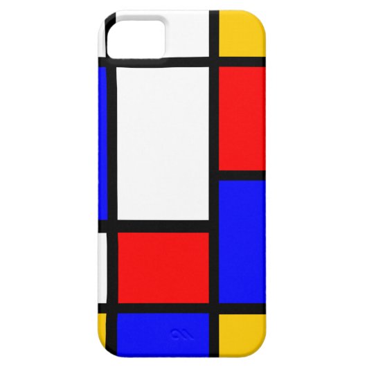 Mondrian classique Case-Mate iPhoneケース (裏面)