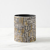 Mondrian Cubist Transition Art Morphing Mug マグカップ (中央)