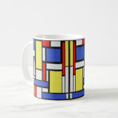 Mondrian De Stijl コーヒーマグカップ (正面左)