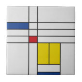 Mondrian II Minimalist De Stijl タイル (正面)