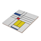 Mondrian II Minimalist De Stijl タイル (側面)