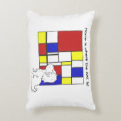 Mondrian Inspired Chamomile アクセントクッション (正面(垂直))