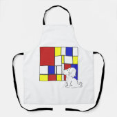 Mondrian Inspired Chamomile エプロン (正面)