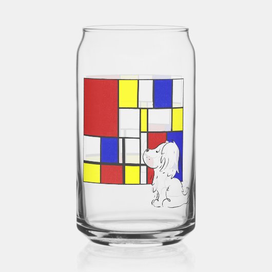 Mondrian Inspired Chamomile ガラス缶 (裏面)
