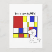 Mondrian Inspired Chamomile ポストカード (正面)