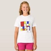Mondrian Inspired Chamomile Tシャツ (正面フル)