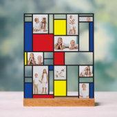 Mondrian Minimalist De Stijl Geo Modern Art Photo アクリルサイン (ニュートラル)