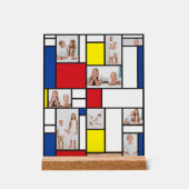 Mondrian Minimalist De Stijl Geo Modern Art Photo アクリルサイン (正面)