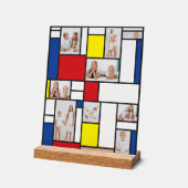 Mondrian Minimalist De Stijl Geo Modern Art Photo アクリルサイン (傾斜)