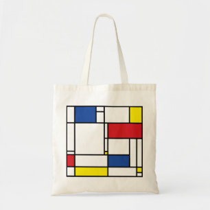 Mondrian Minimalist Geometric De Stijl Modern Art トートバッグ