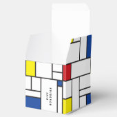 Mondrian Minimalist Geometric De Stijl Modern Art フェイバーボックス (オープン)