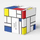 Mondrian Minimalist Geometric De Stijl Modern Art フェイバーボックス (裏面サイド)