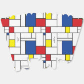 Mondrian Minimalist Geometric De Stijl Modern Art フェイバーボックス (見開き)