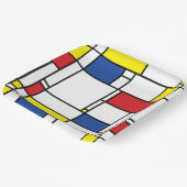 Mondrian Minimalist Geometric De Stijl Modern Art ペーパープレート (傾斜あり)