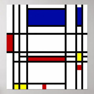 Mondrian Modern Art ポスター