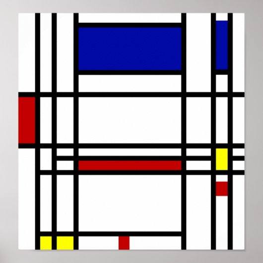 Mondrian Modern Art ポスター (正面)