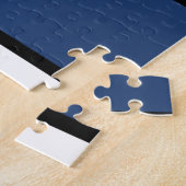 Mondrian Painting Red Plane Yellow Black Gray Blue ジグソーパズル (側面)