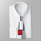 Mondrian Retro Circles Minimalist De Stijl Mod Art ネクタイ (タイ)