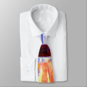 Mondrian - Sea After Sunset, colorful painting ネクタイ (タイ)