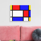Mondrian style キャンバスプリント (インサイチュ (リビング))