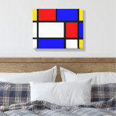 Mondrian style キャンバスプリント (インサイチュ (寝室))