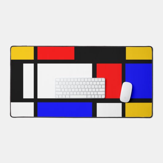 Mondrian style デスクマット (キーボード&マウス)