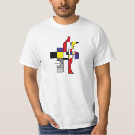 mondrian style jnf tシャツ