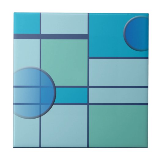 Mondrian & the sky タイル (正面)