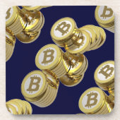 Moneda Bitcoin - Posavasos cuadrado M5 コースター (正面)