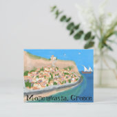 MONEMVASIA GREECEアイランドアート旅行はがき ポストカード (スタンド正面)