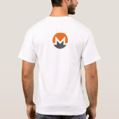 Moneroのアメリカの服装のティー Tシャツ (裏面)