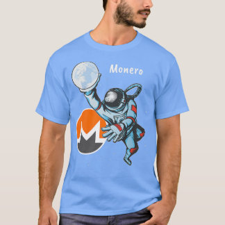 Monero XMR宇宙マン宇宙飛行士ダンク暗号 Tシャツ