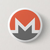Monero (xmr) 缶バッジ (正面)