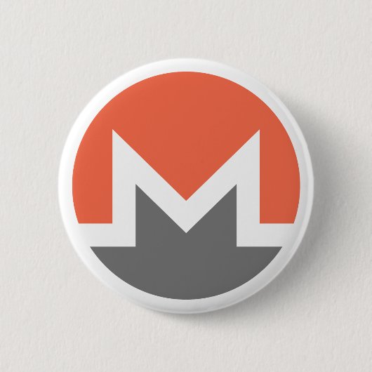 Monero (xmr) 缶バッジ (正面)