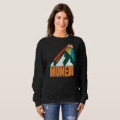Monero Xmr Crypto Mountain Sun Rays暗号通貨 スウェットシャツ (正面フル)