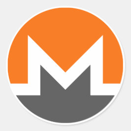 Monero XMR Cryptocurrency Round Small Stickers ラウンドシール