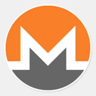 Monero XMR Cryptocurrency Round Small Stickers ラウンドシール