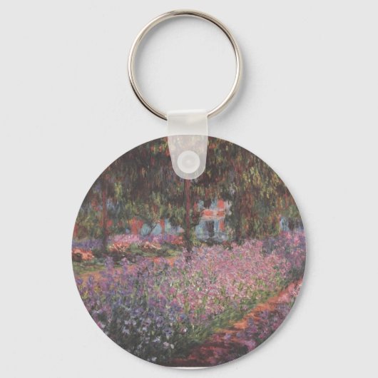 Monetによっては芸術家の庭のGivernyのつる植物の芸術が開花します キーホルダー (正面)