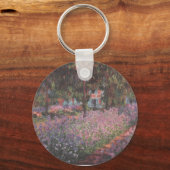 Monetによっては芸術家の庭のGivernyのつる植物の芸術が開花します キーホルダー (正面)