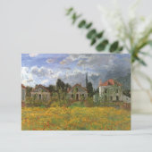 MonetによるArgenteuilの住宅,住所の変更 案内状 (スタンド正面)