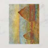 MonetのクロウドHeuhaufenの1884年の技術か。l auf Lein ポストカード (正面)