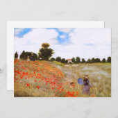 Monetのケシの招待状 招待状 (正面/裏面)