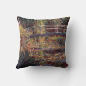 MONETのスイレンの池の枕交響曲はの上がりました クッション (裏面)