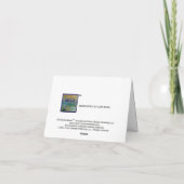 MONETのスイレン1916の青い調子のメッセージカード カード (裏面)