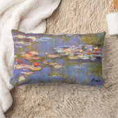 MONETのスイレン1916年のbriteの色相のLumbarの枕 ランバークッション (ブランケット)